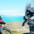 Ziemia Ognista Ushuaia Motocyklem - motocykle motul tour na tle jeziora lago argentino